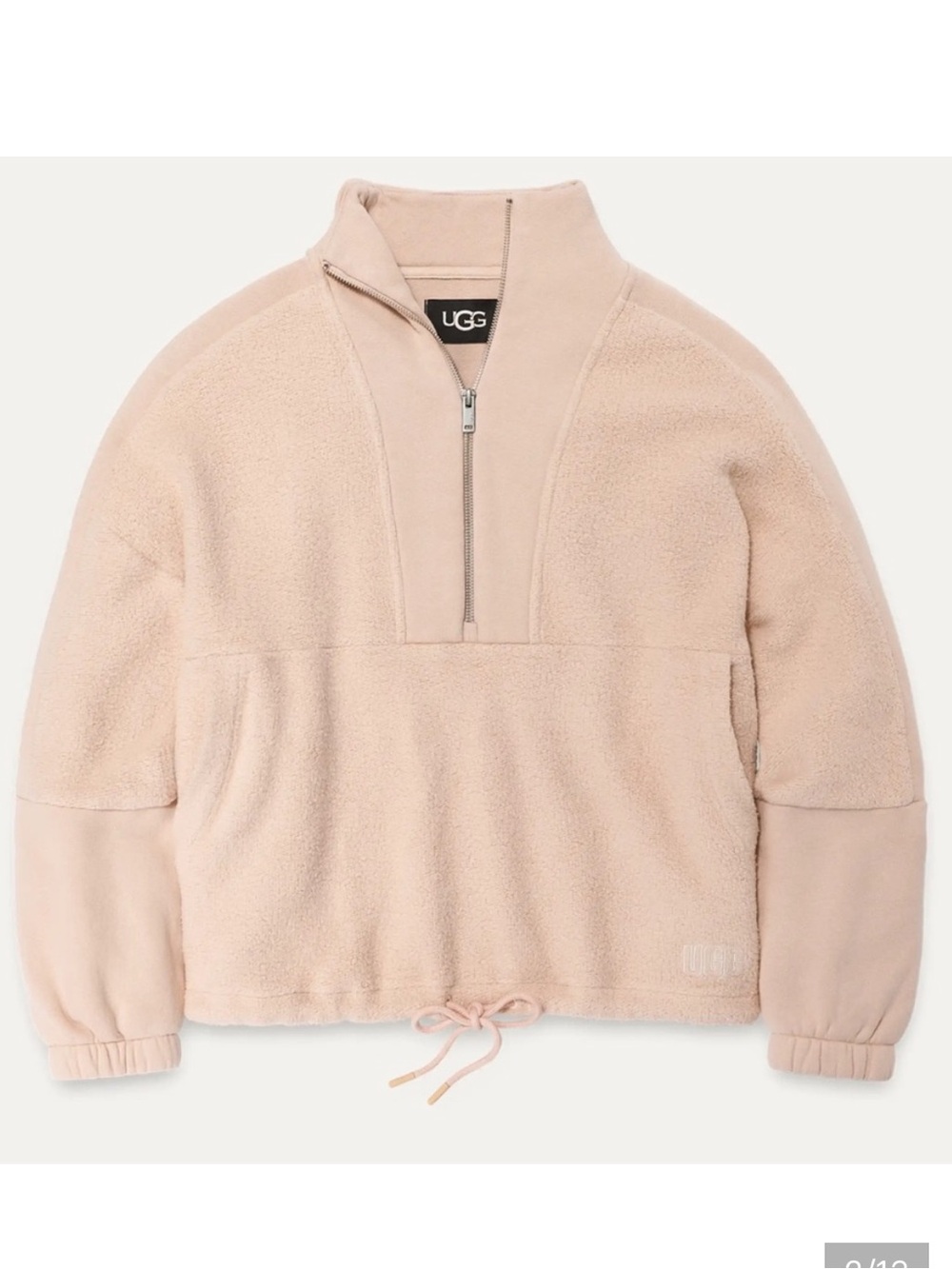 UGG Elana Blush Terry Half-Zip Pullover
